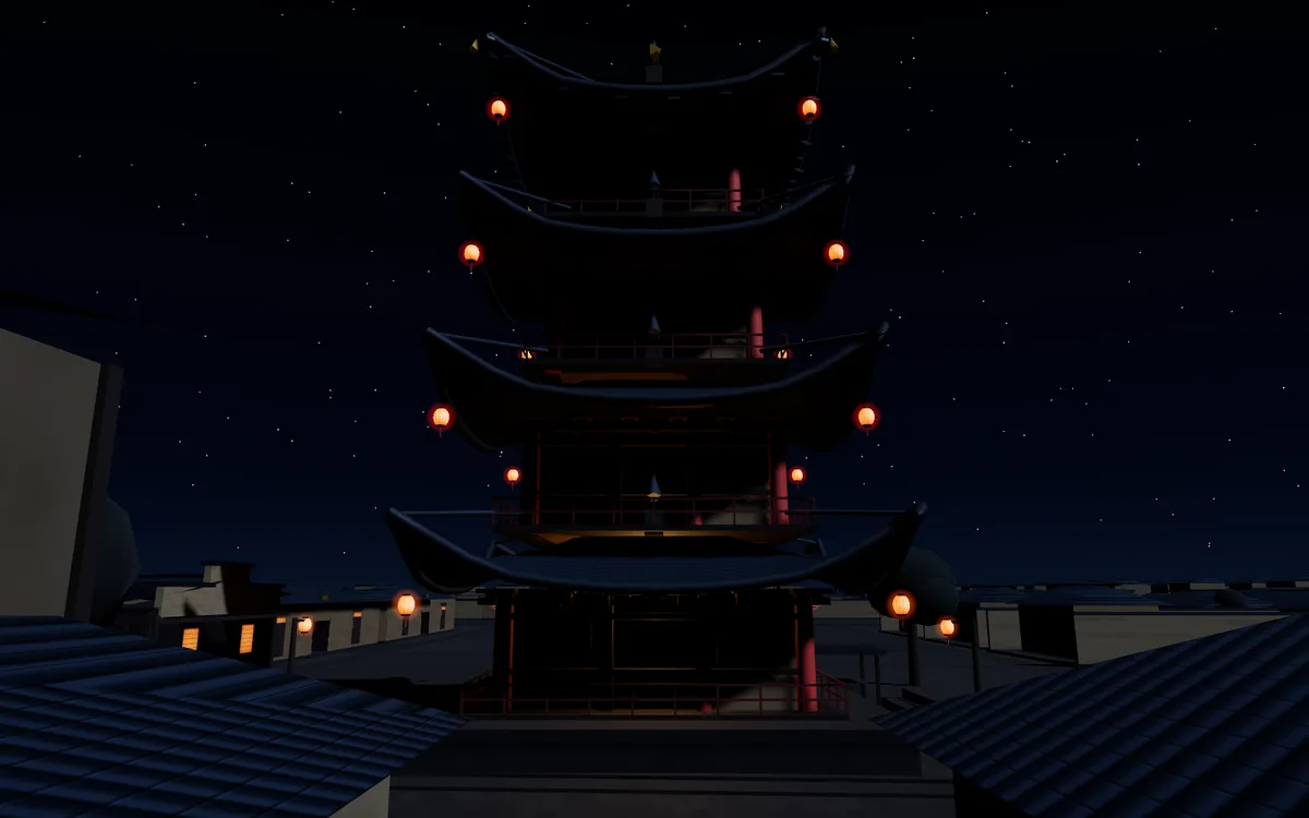 中天楼 · 彩色夜景